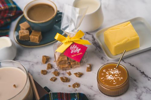 Salted Caramel Fudge Hand-Tied Gift Bag